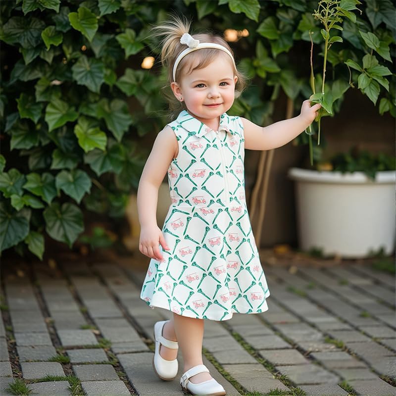 Toddler Girl Sleeveless Golf Dress
