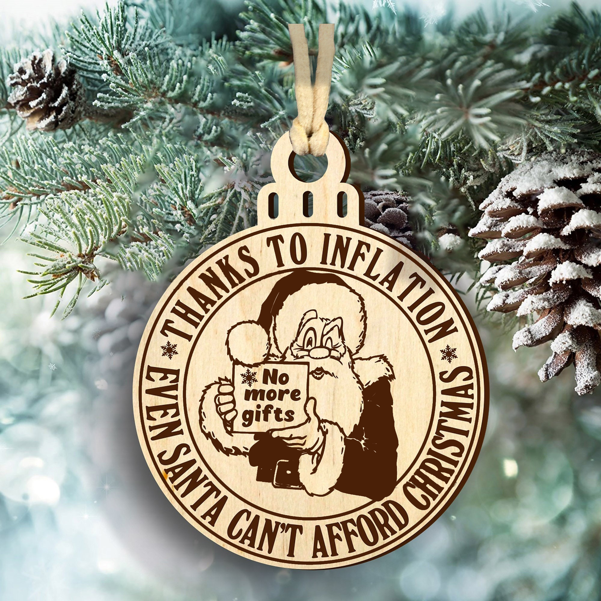🎅2024 Inflation Christmas Ornament 🎄
