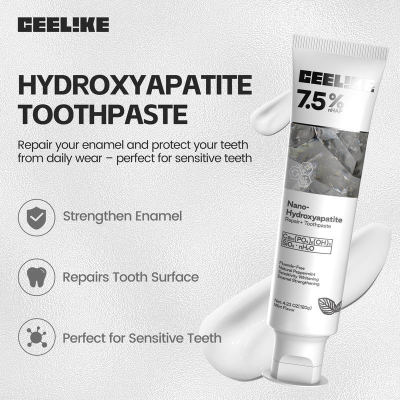 🔥Ceelike Fluoride-Free Hydroxyapatite Enamel Repairing Breath Freshening Whitening Toothpaste
