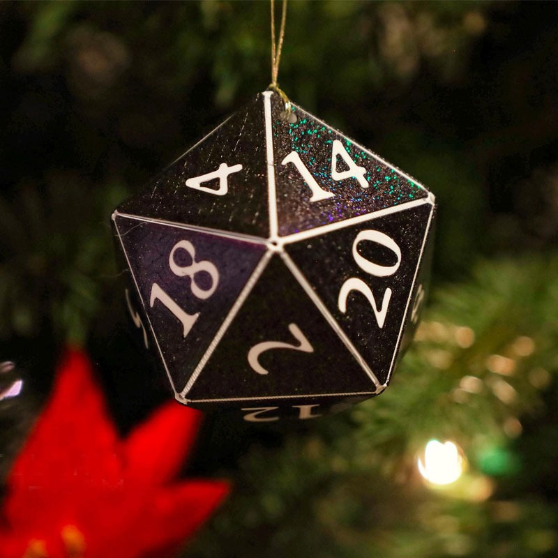 D20 Ornament - Hanging DnD charm dangler