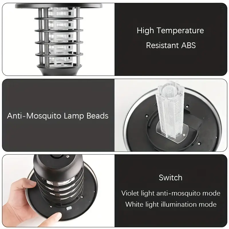 Solar-Powered Bug Zapper Lights