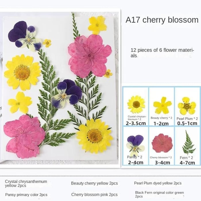 Transparent Dried Flower Bookmarks(40 PCS)