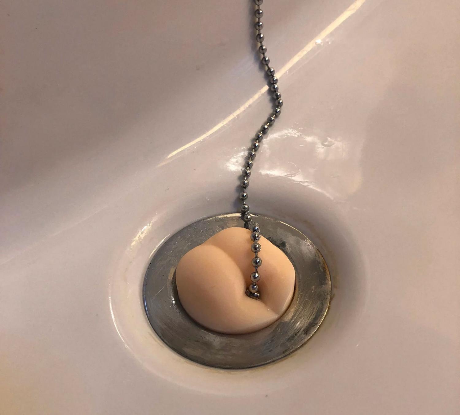 Butt shaped sink plug - butt beads bathtub stopper