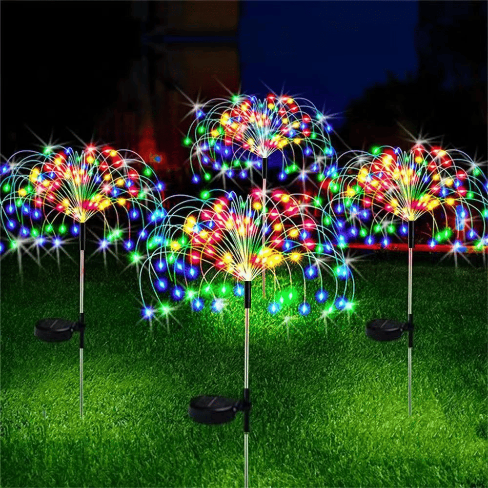 🔥Last Day Promotion 70% OFF🔥 - 🎁Waterproof  Solar Garden Fireworks Lamp