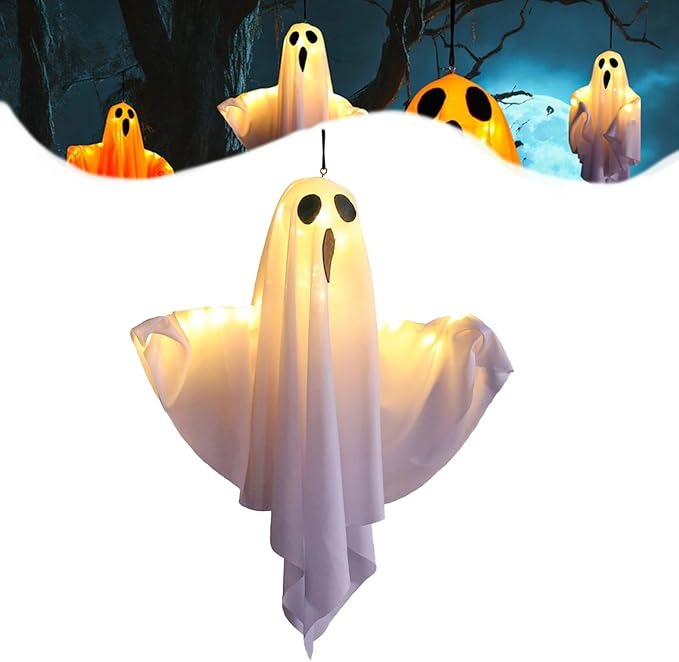👻👻Halloween Decoration LED Glowing Ghost DIY Modeling Lights