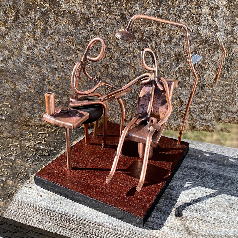 Copper Art Figurine