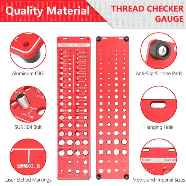 TidePick Nut and Bolt Thread Checker