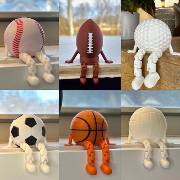 Sports Ball Figurine Collection