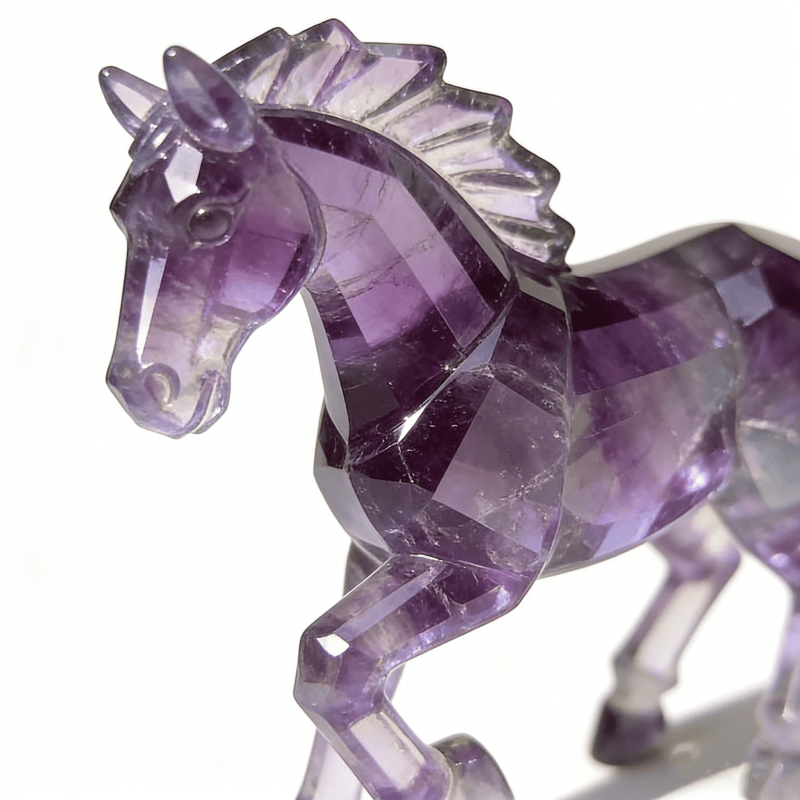 🐎💜Lucky Amethyst Crystal Horse Keychain —✨ A Symbol of Wisdom & Success🔥 (2026)