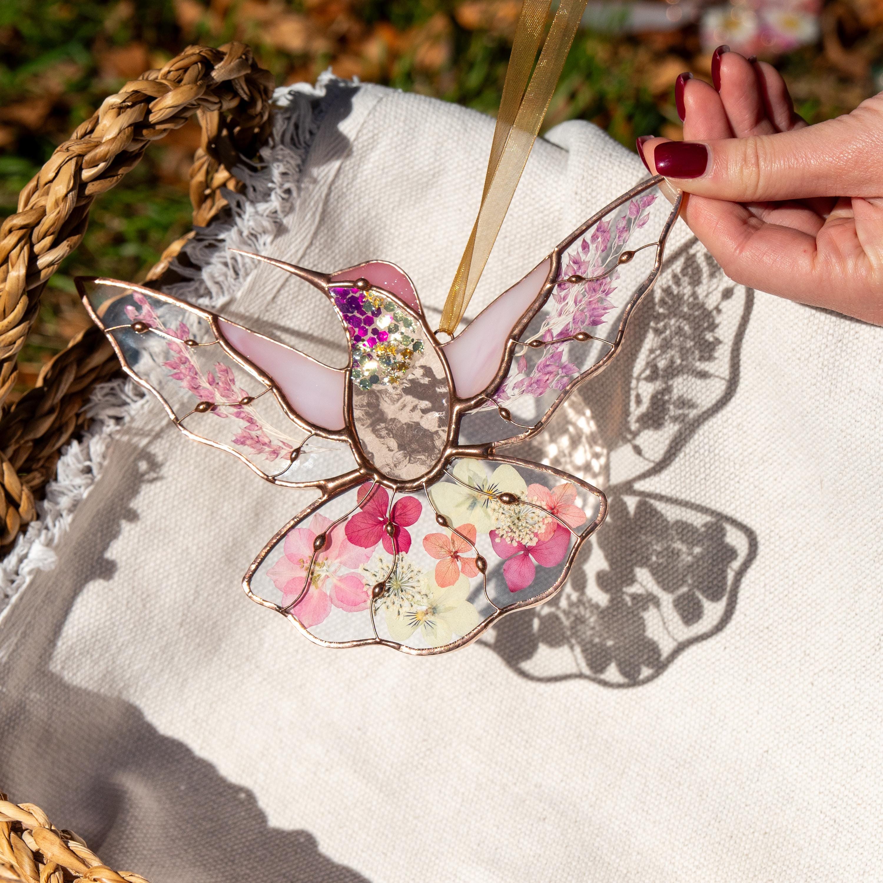 Hummingbird Stained Glass Window Hangings