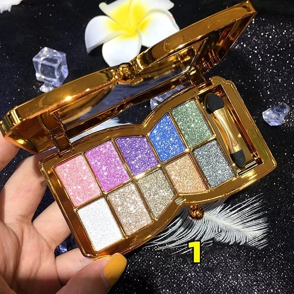 ✨10 Colors Sparkle Shimmer Eyeshadow Palette