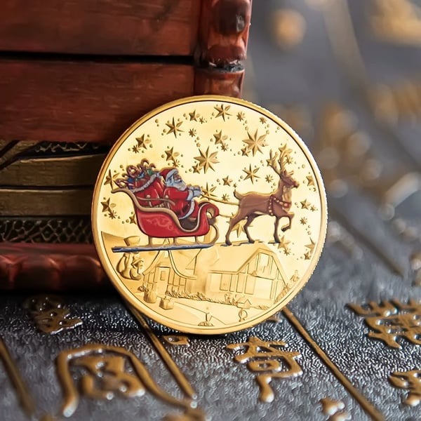 Santa Gold Coins for Christmas Eve Boxes