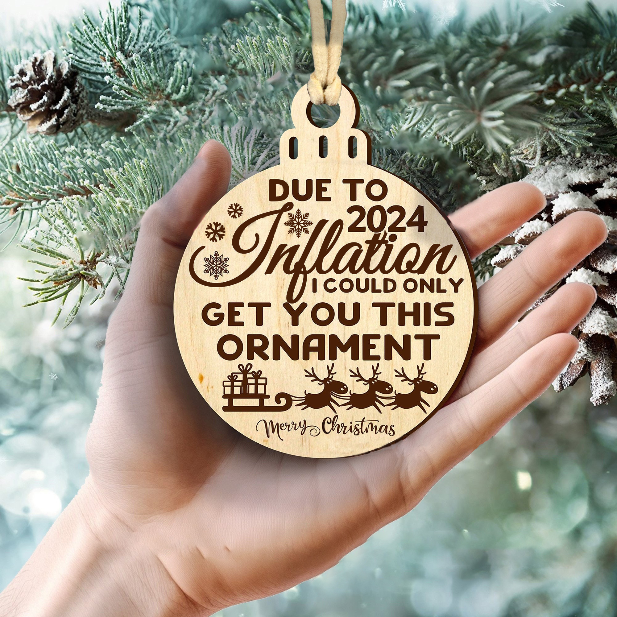 🎅2024 Inflation Christmas Ornament 🎄
