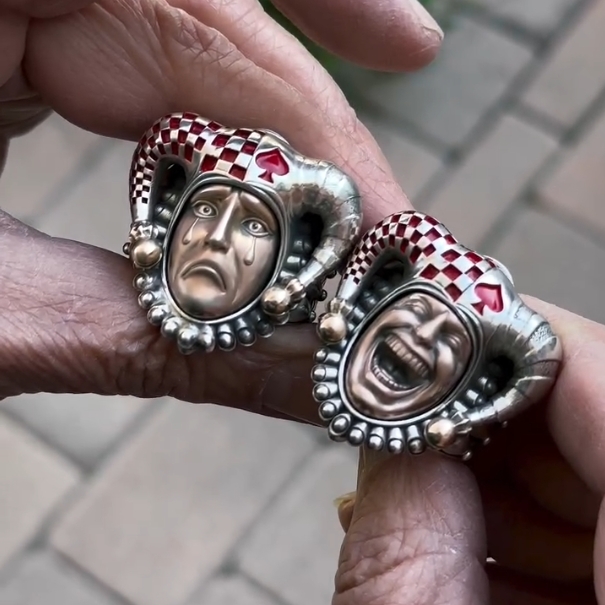 Tragedy and Comedy Clown Ring