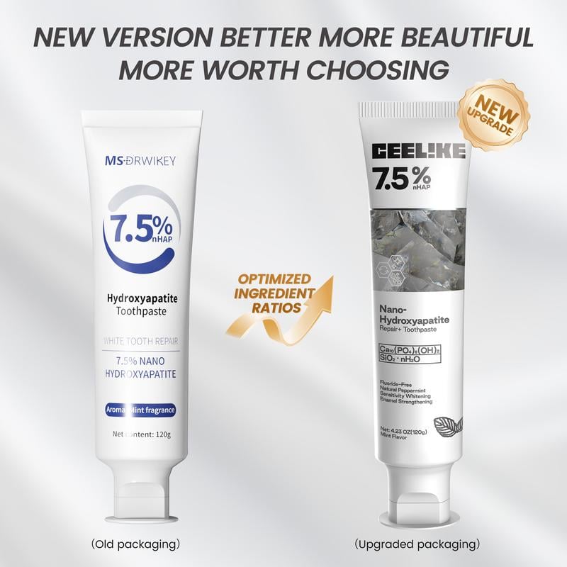 🔥Ceelike Fluoride-Free Hydroxyapatite Enamel Repairing Breath Freshening Whitening Toothpaste