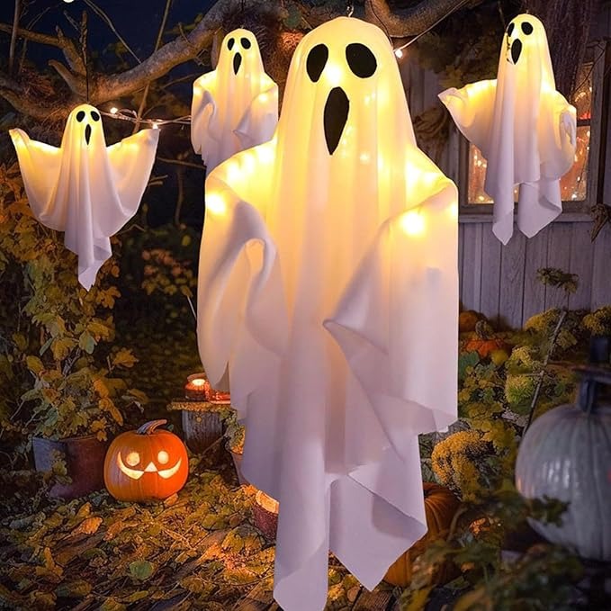 👻👻Halloween Decoration LED Glowing Ghost DIY Modeling Lights