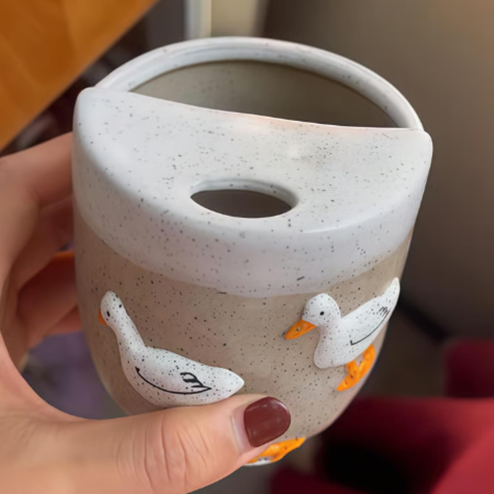Handmade Cute Duck Ceramic Mug