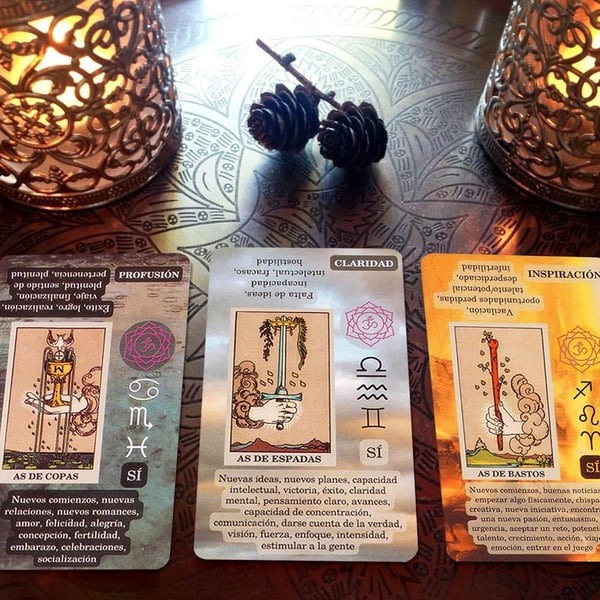 Learning Tarot Cards Deck With Meanings On Them