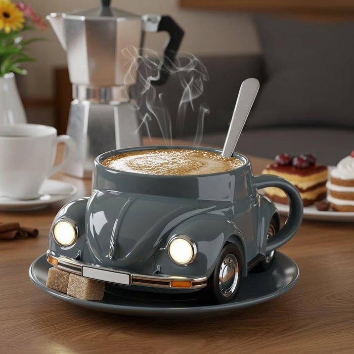 Beetle Shaped Coffee Mug