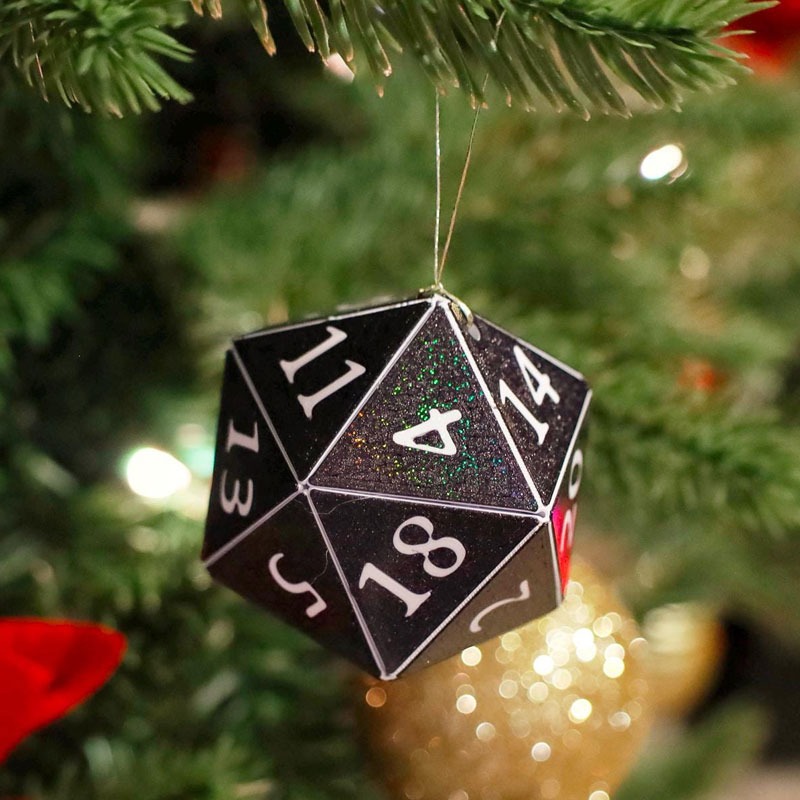 D20 Ornament - Hanging DnD charm dangler