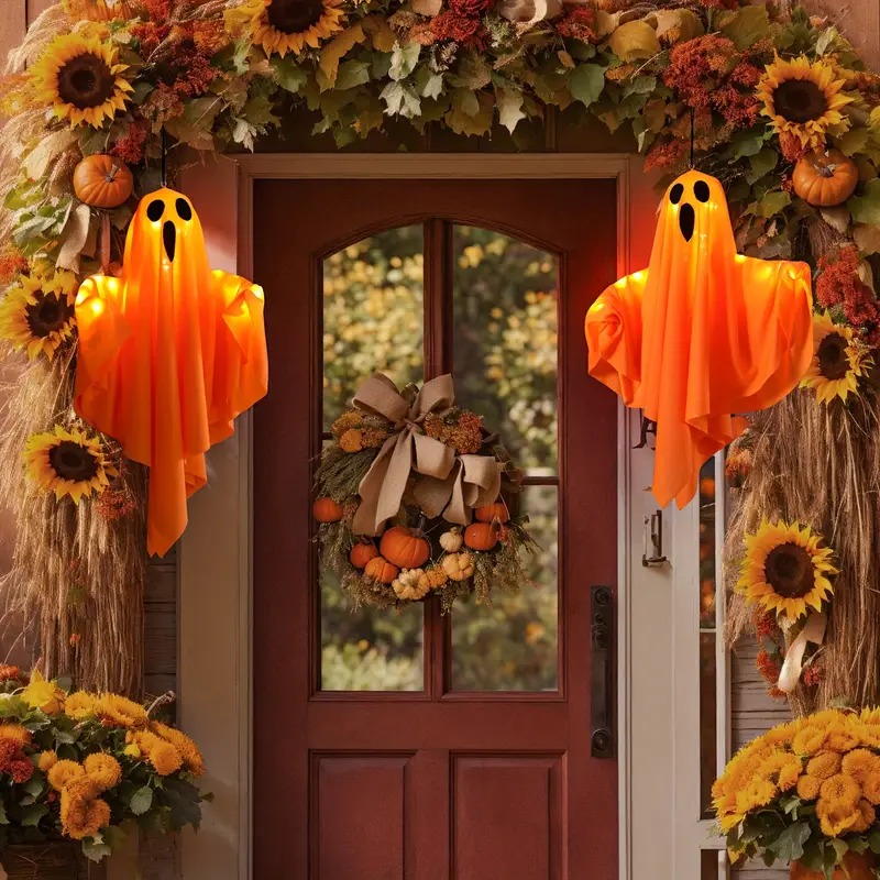 👻👻Halloween Decoration LED Glowing Ghost DIY Modeling Lights