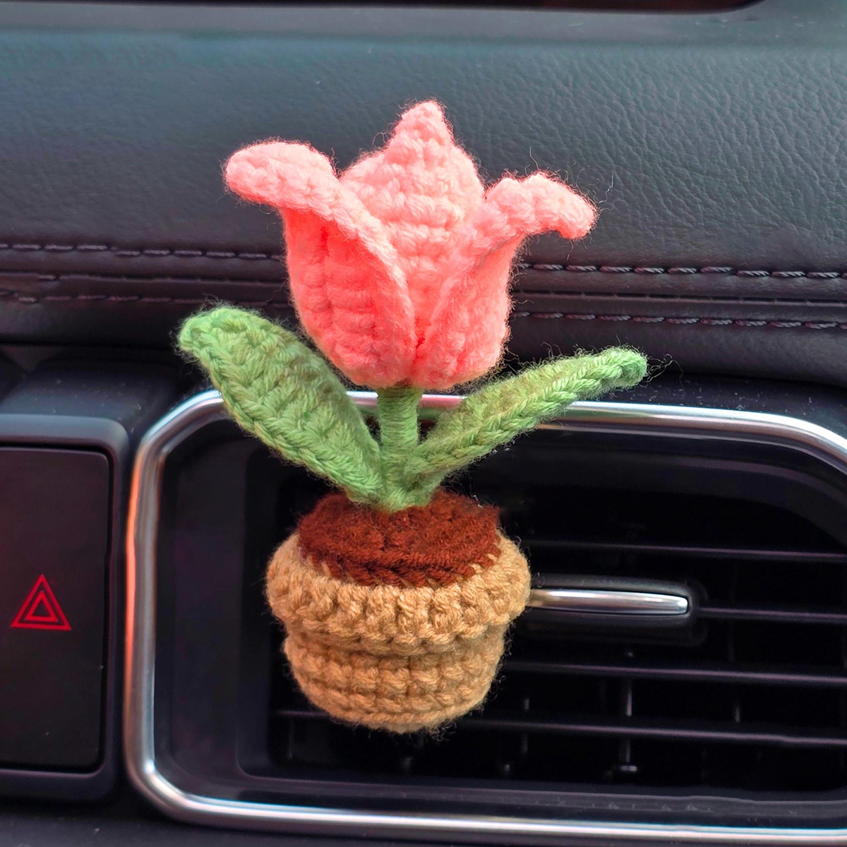 🌸Crochet Plant Car Vent Clip