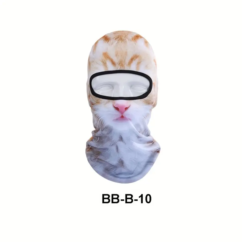 Funny Men's 3D Animal Balaclava Hat With UV Protection