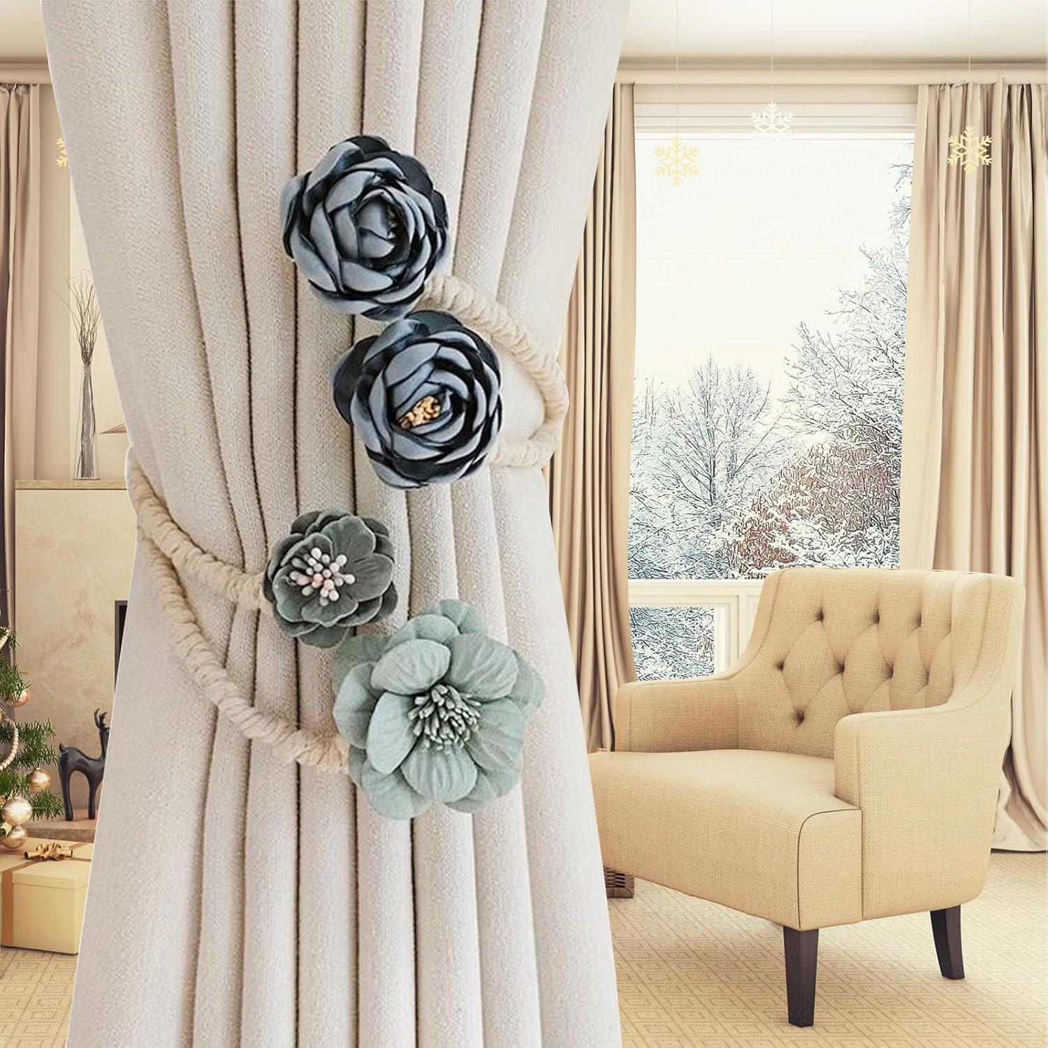 🔥Hot Sale 49% OFF🌸Curtain Tiebacks Clips