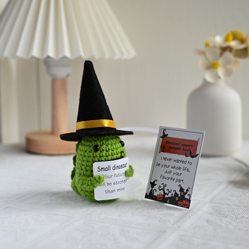 🎃Halloween Pumpkin Head Crochet Doll Ornament🎁