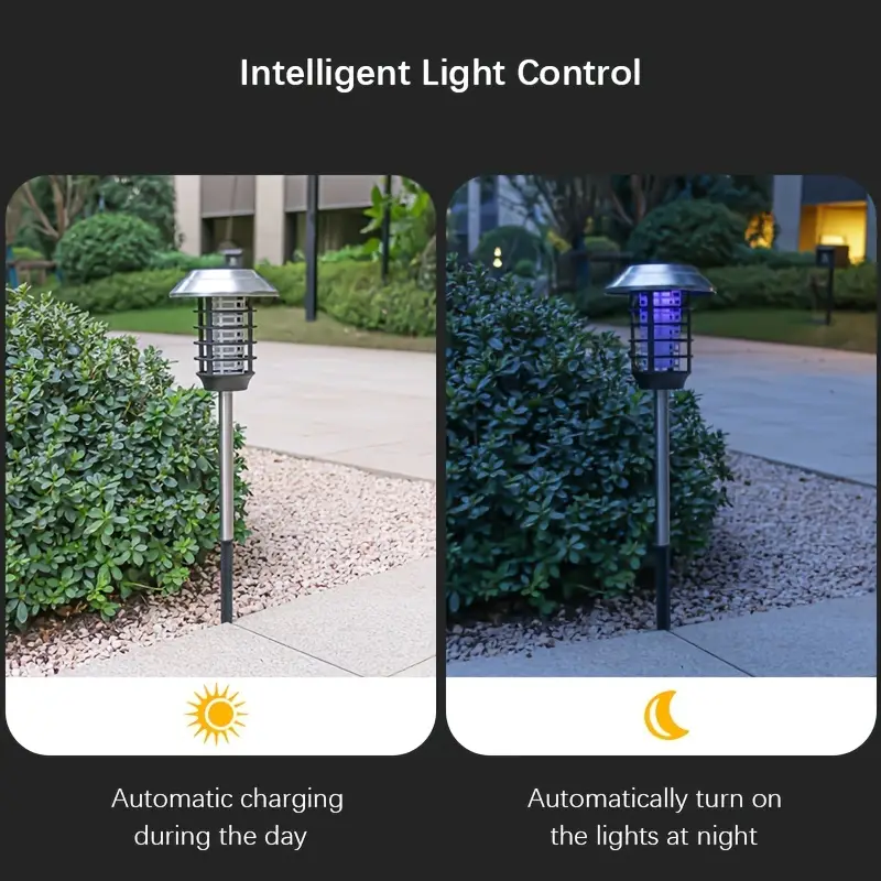 Solar-Powered Bug Zapper Lights