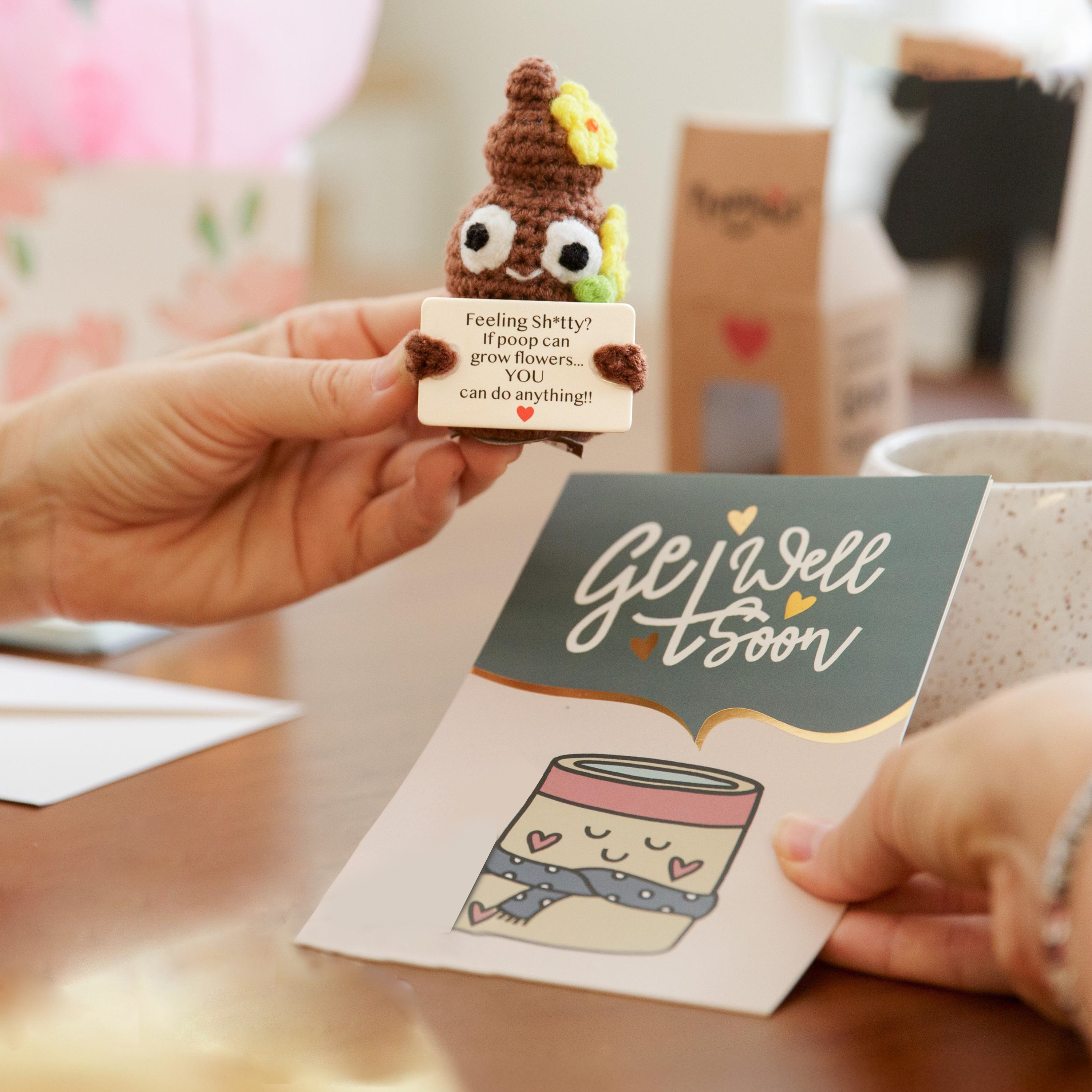 🤣Handmade Emotional Support Crochet Poo Plush