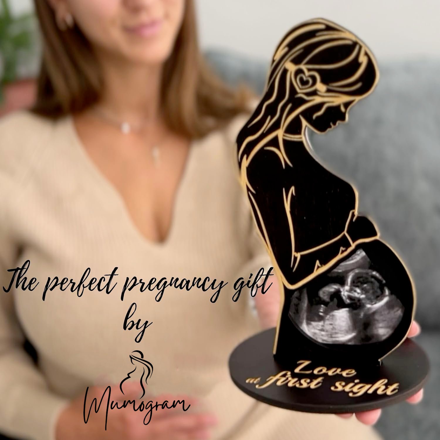💖 2025 Mother's Day Sneak Peek: ❤️Pregnancy Ultrasound Photo Frame
