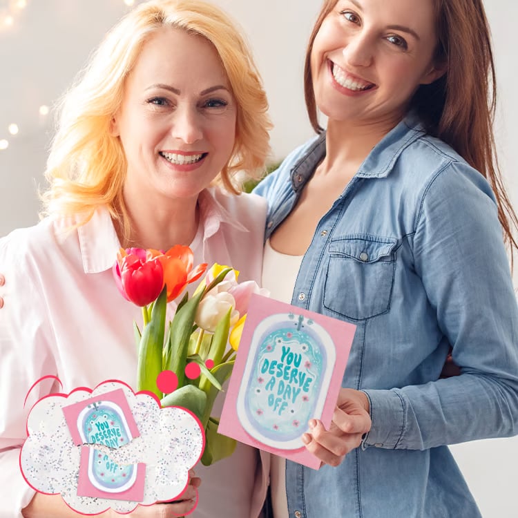 👶Endless Mom Mother's Card with glitter 🔊(Glitter + Sound)