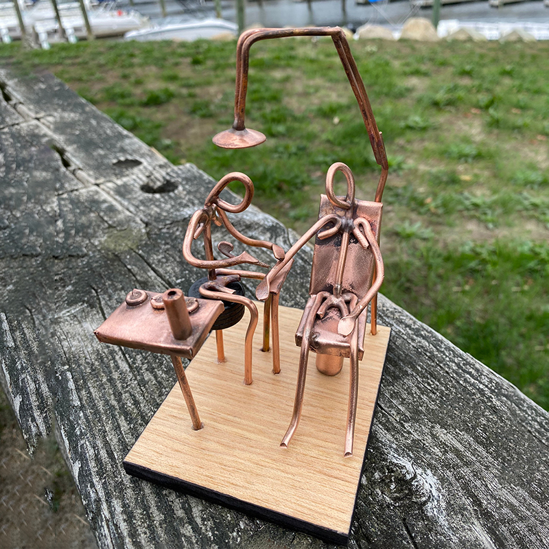 Copper Art Figurine