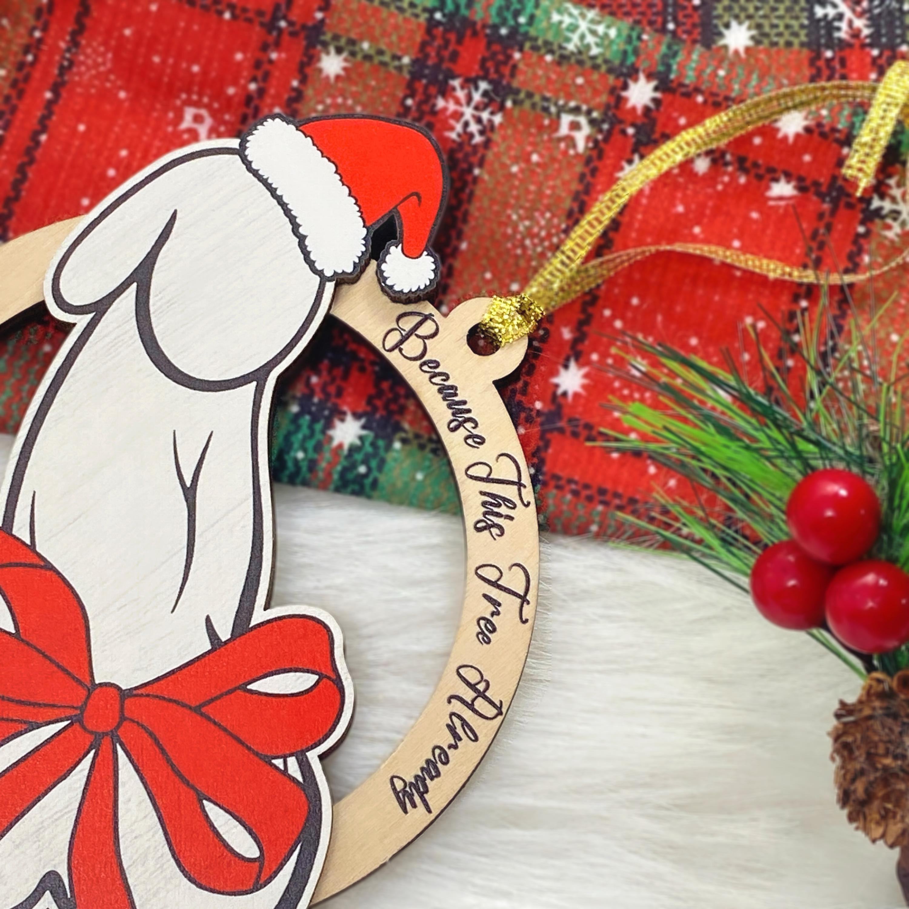 🤣Little Saint Nick: Hilarious Offensive Christmas Ornament