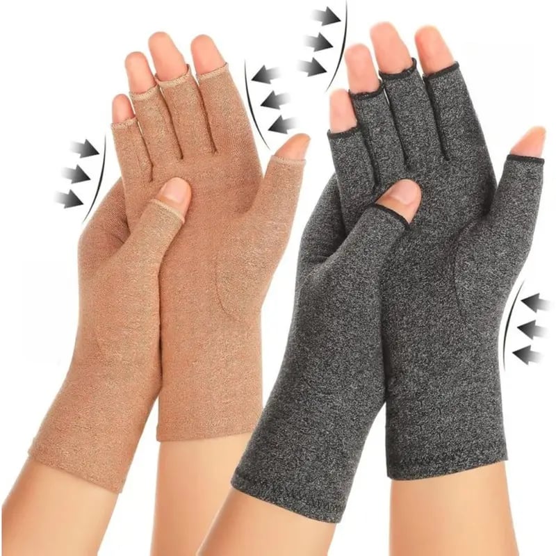 2 Pairs Half-finger Pressure Care gloves