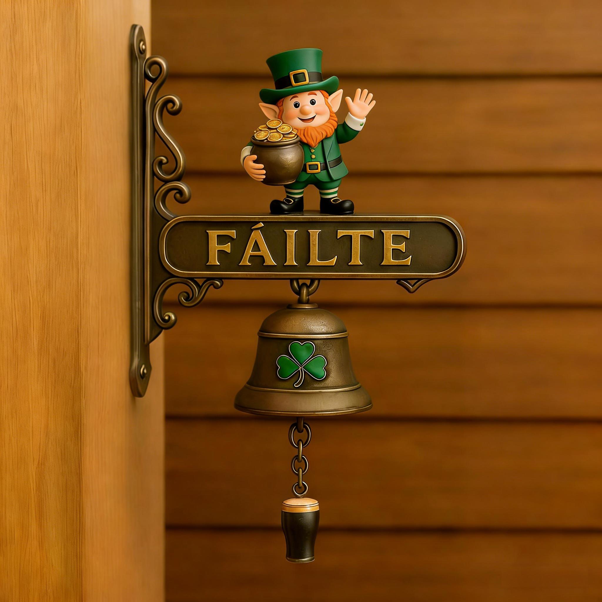 ☘St. Patrick’s Day Leprechaun Fàilte Door Bell