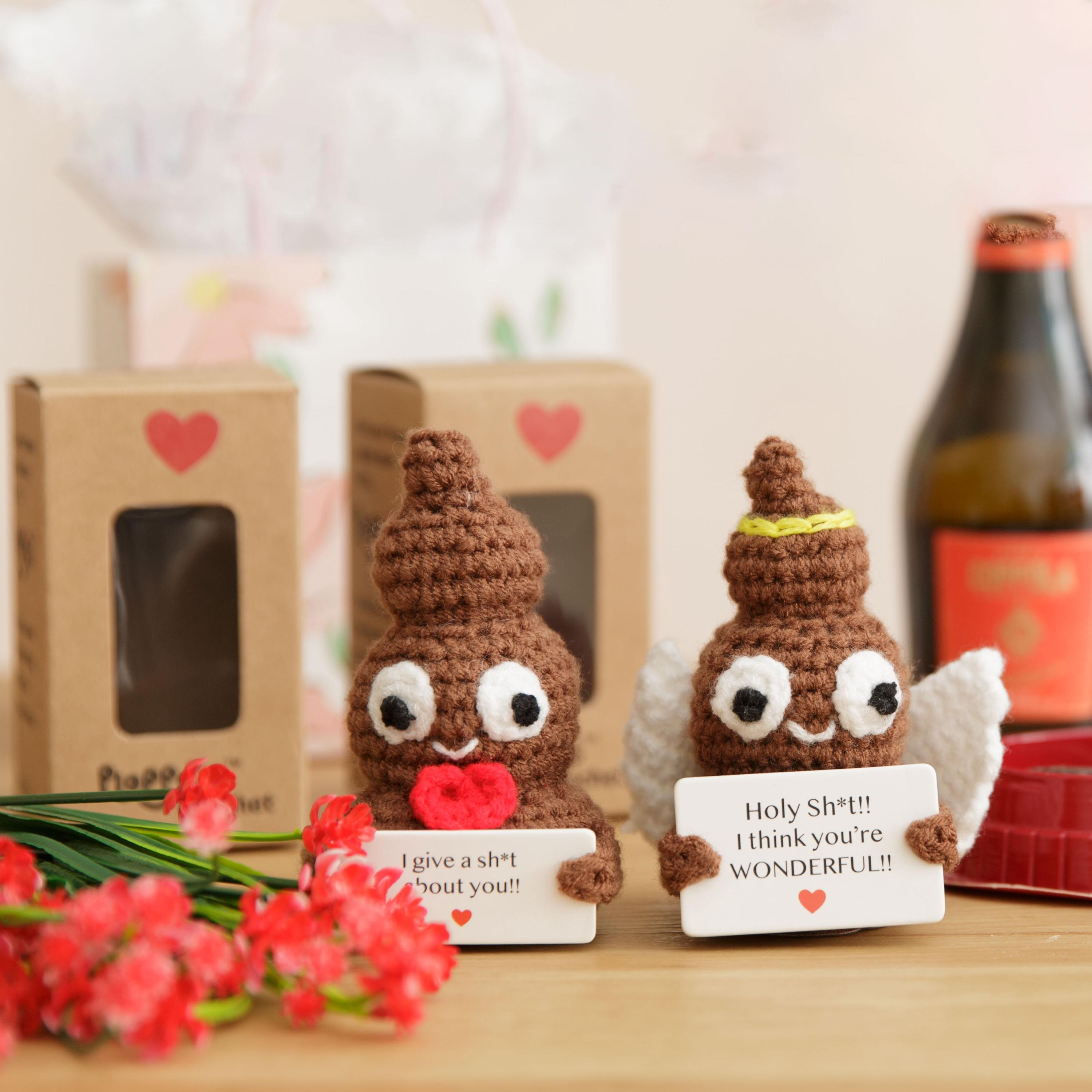 🤣Handmade Emotional Support Crochet Poo Plush