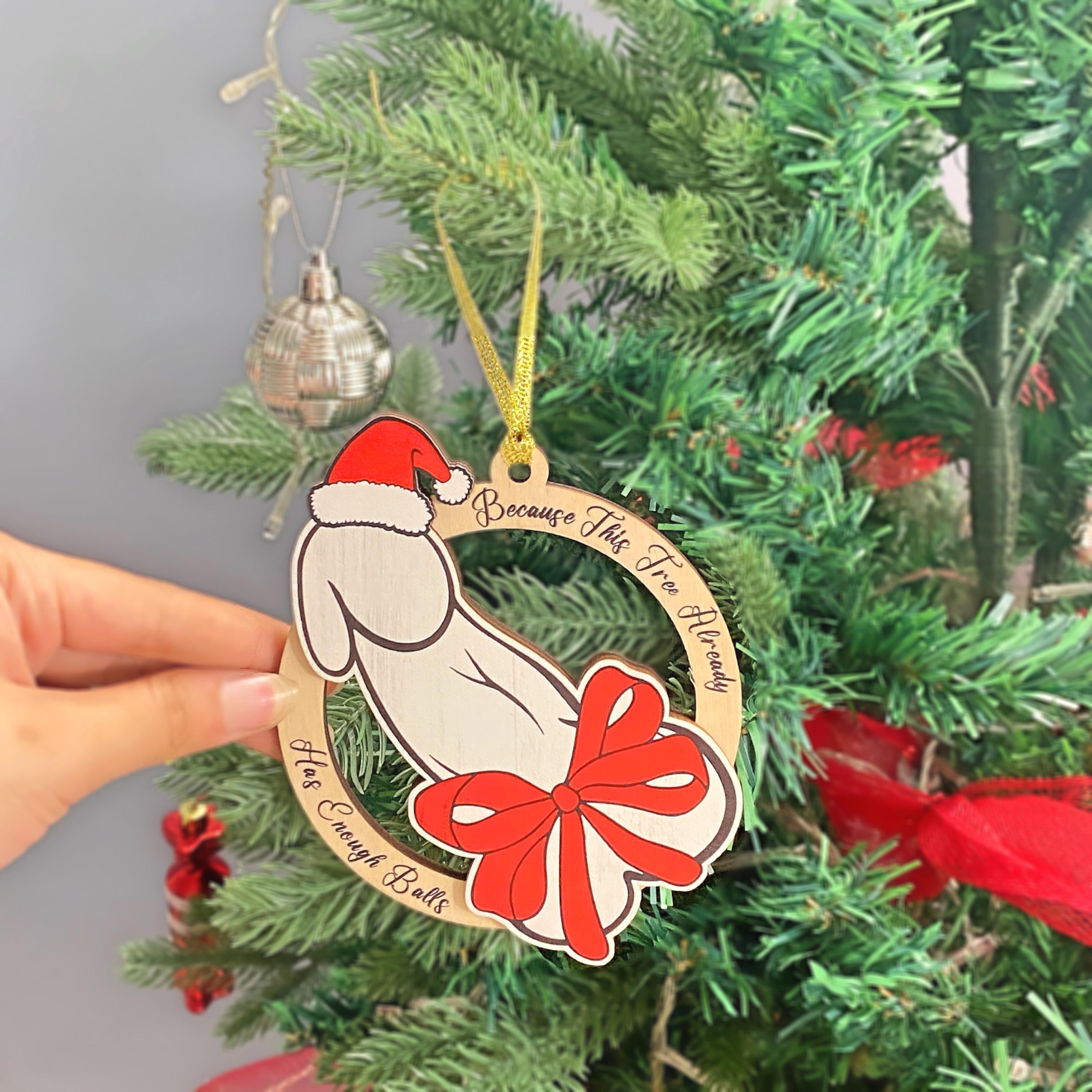 🤣Little Saint Nick: Hilarious Offensive Christmas Ornament