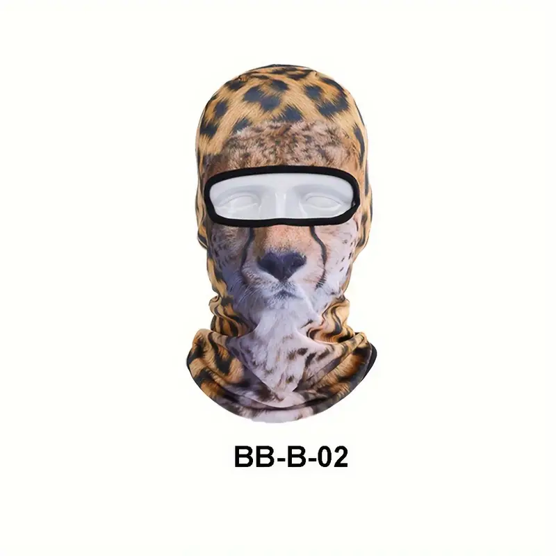 Funny Men's 3D Animal Balaclava Hat With UV Protection