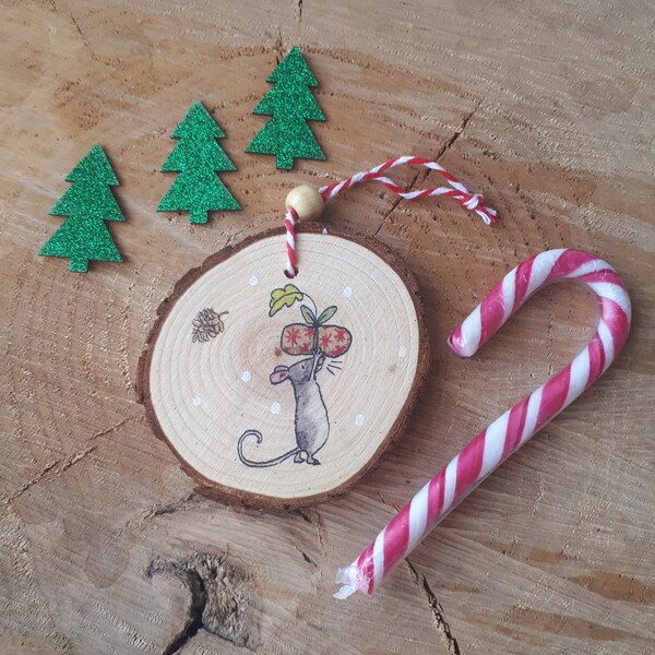 Wooden Hand-painted Christmas Decorations