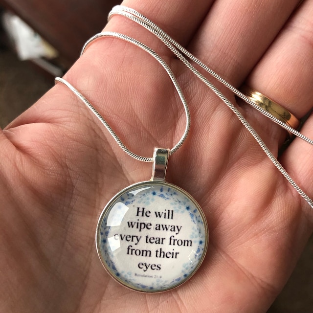 Bible Verse Necklace, Christian Necklace