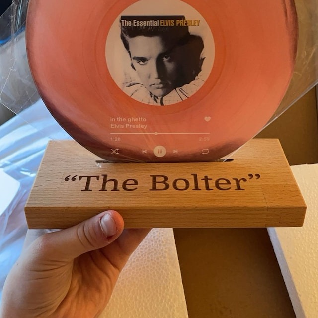 Personalized Vinyl Record with Photo - Acrylic Song Plaque