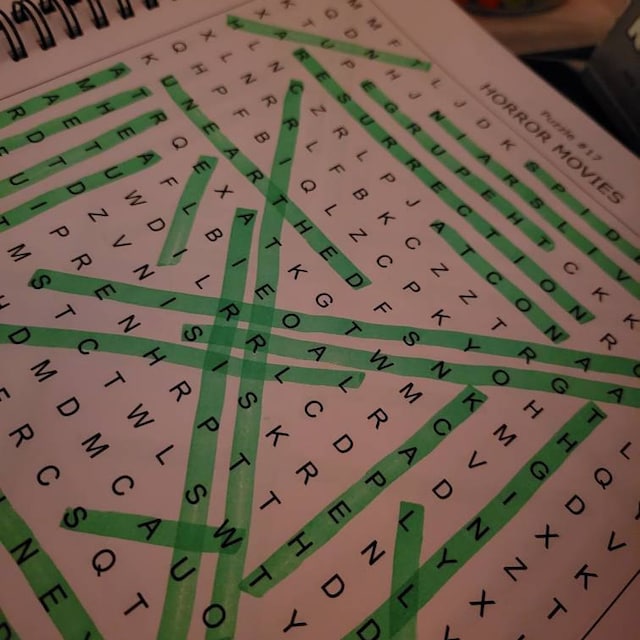 👻Horror Movies Word Search | Horror Movie Lover Gifts