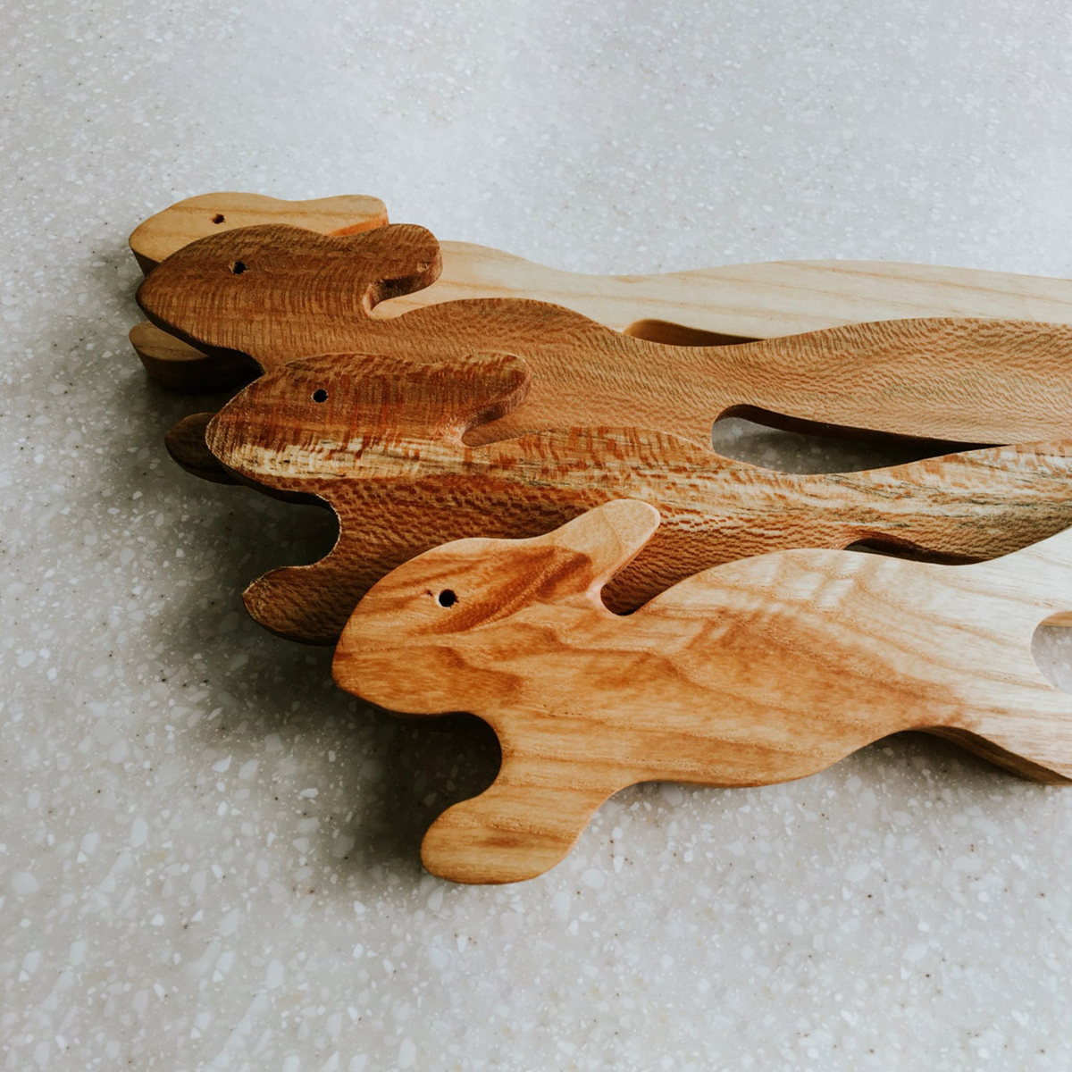 Wooden Squirrel Oven Rack Push/Pull Stick