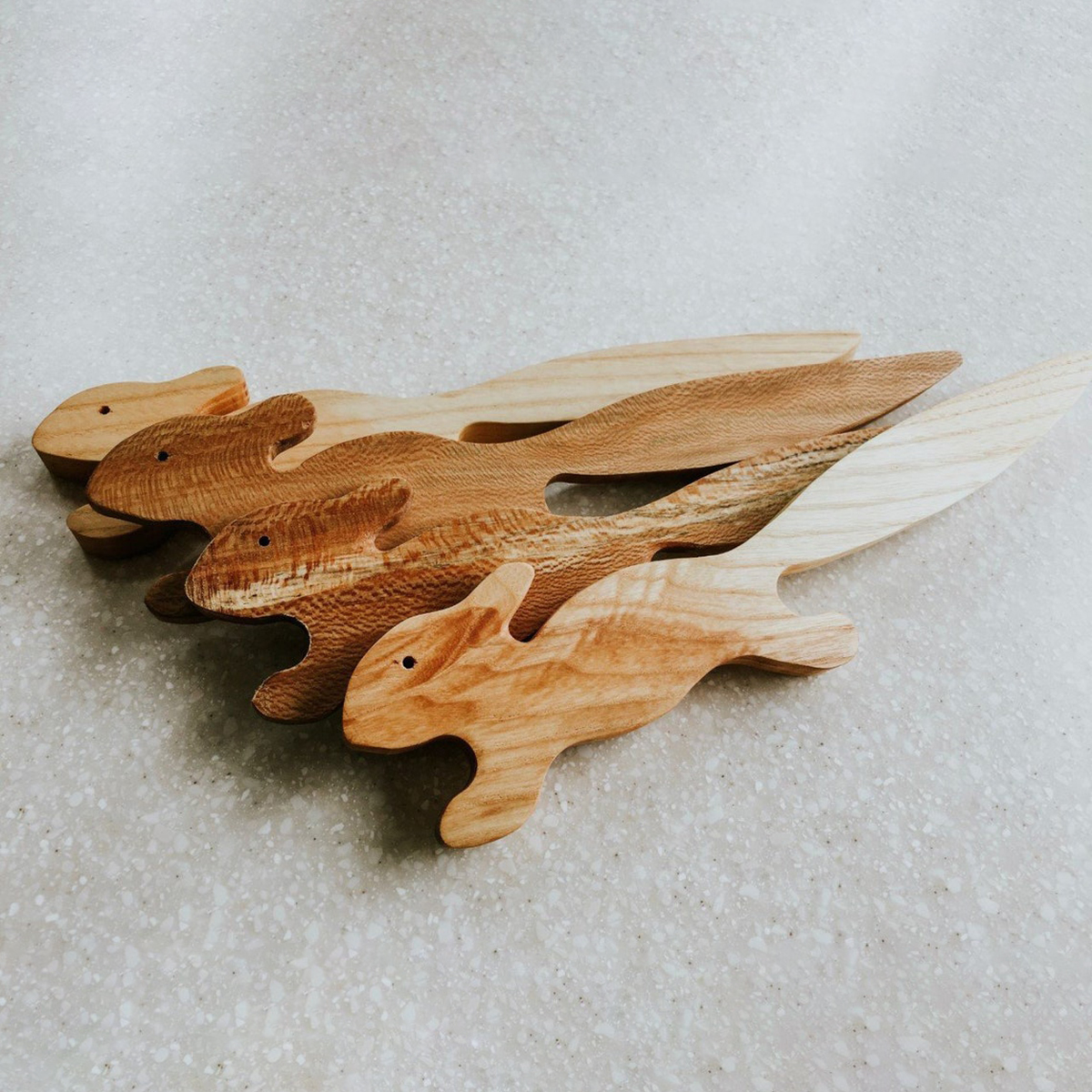 Wooden Squirrel Oven Rack Push/Pull Stick