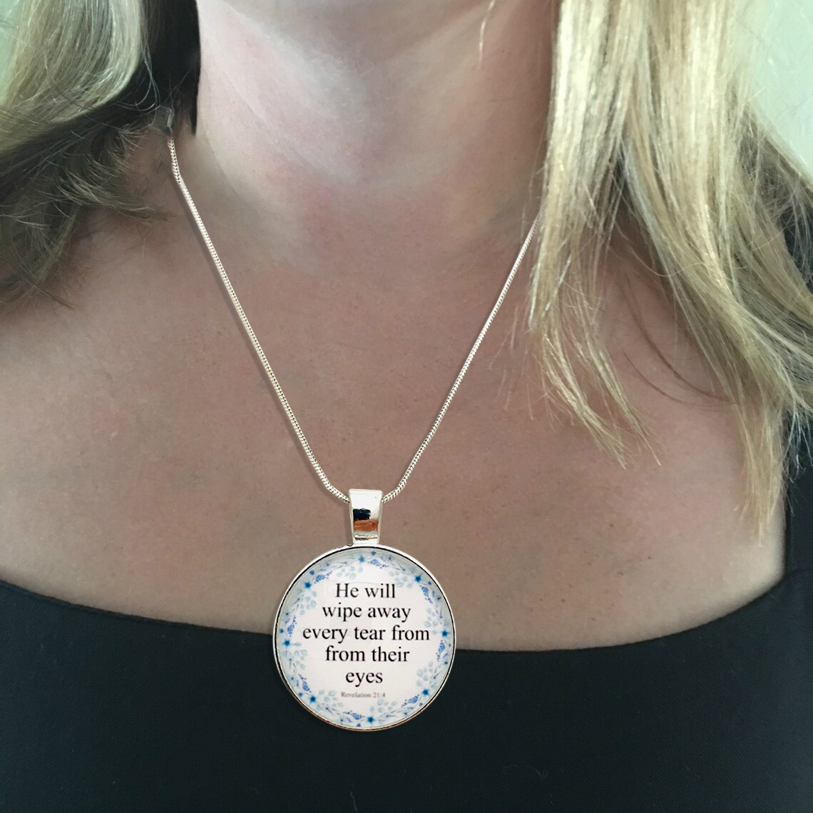 Bible Verse Necklace, Christian Necklace