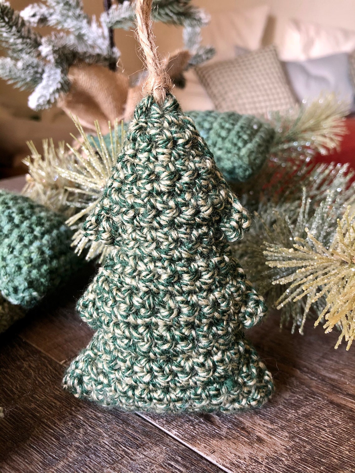 Woolen Christmas Tree Hanging Decoration