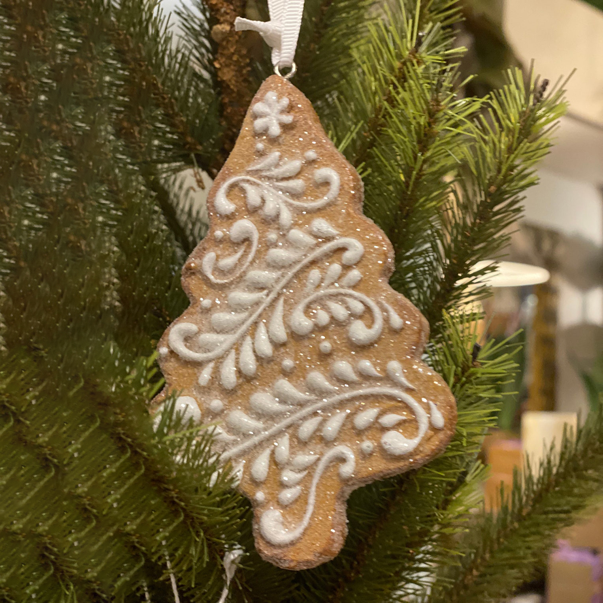 Gingerbread Style Christmas Tree Ornament