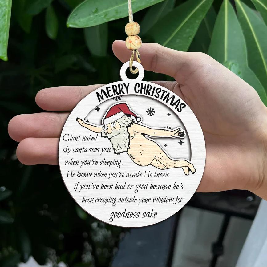 Funny Father Christmas Pendant